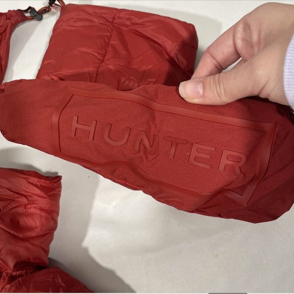 NIB $55 Hunter‎ [ Medium 5 6 7 ] Chelsea Down Insulated Boot Socks Military Red - Picture 9 of 14